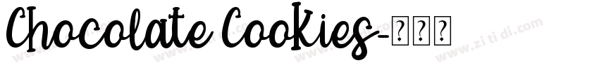 Chocolate Cookies字体转换